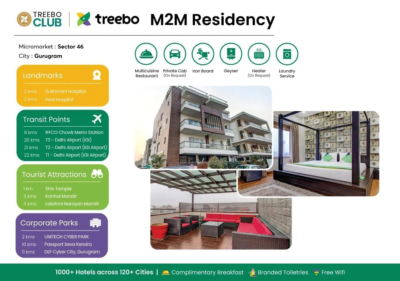 Treebo M2M Residency Sector 46 Hotel Gurgaon India